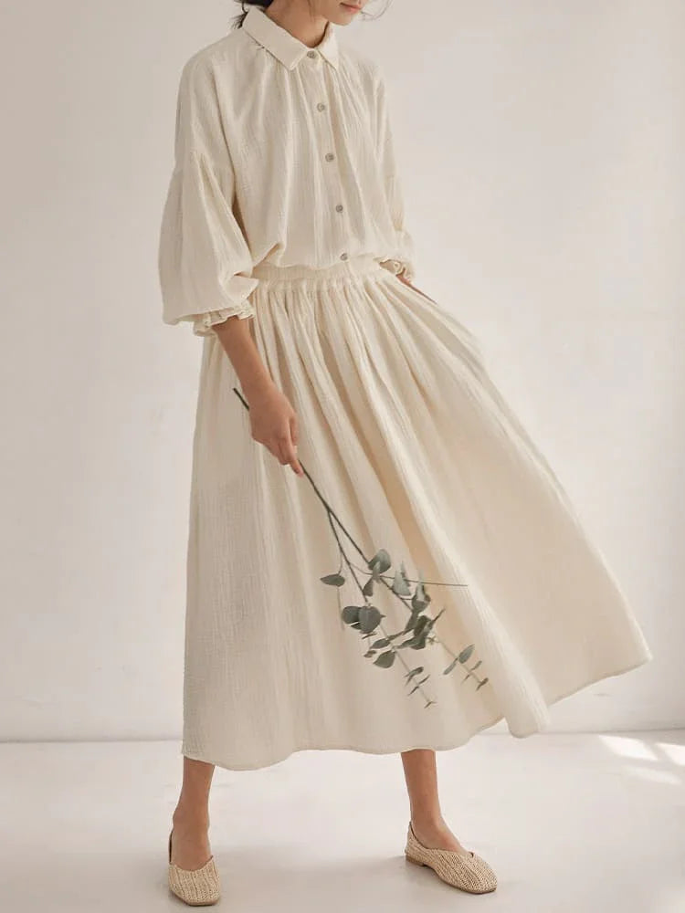 Ensemble Loungewear en Mousseline Double Épaisseur - Vallure