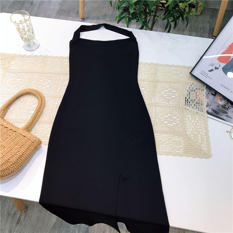 Robe Longue Dos Nu Fendue - Vallure