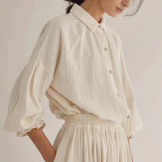 Ensemble Loungewear en Mousseline Double Épaisseur - Vallure