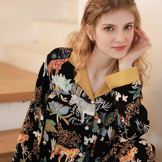 Ensemble Loungewear Bicolore en Viscose - Vallure
